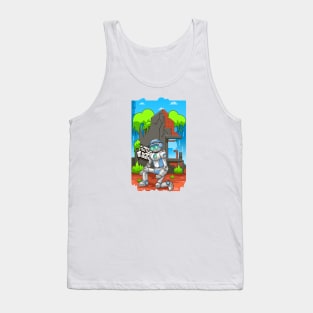 Robot Cartoon Tank Top